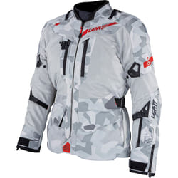 Leatt ADV FlowTour 7.5 impermeabile Moto Tessile Giacca, nero-grigio-rosso, dimensione 2XL per uomo