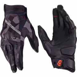 Leatt ADV HydraDri 7.5 Steel Short guanti da moto impermeabili, dimensione S per uomo