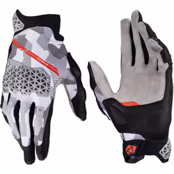 Leatt ADV X-Flow 7.5 Camo Short Guanti da moto, nero-grigio, dimensione M per uomo