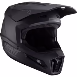 Leatt 2.5 V24 Stealth Casco da motocross, nero, dimensione XL per uomo