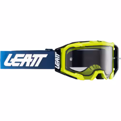 Leatt Velocity 5.5 Classic 2024 Occhiali da motocross, bianco-blu-giallo-multicolore per uomo
