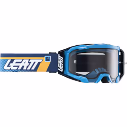Leatt Velocity 5.5 Dots 2024 Occhiali da motocross, blu-arancione per uomo