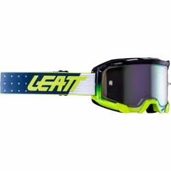 Leatt Velocity 4.5 Iriz Classic 2024 Occhiali da motocross, bianco-blu-giallo-multicolore per uomo