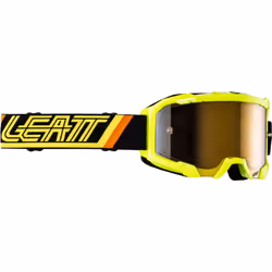 Leatt Velocity 4.5 Iriz Stripes 2024 Occhiali da motocross, nero-giallo per uomo