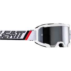 Leatt Velocity 4.5 Iriz Stripes 2024 Occhiali da motocross, nero-bianco per uomo