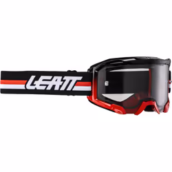 Leatt Velocity 4.5 Stripes 2024 Occhiali da motocross, nero-bianco-rosso per uomo