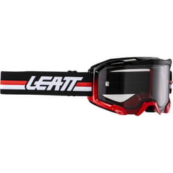 Leatt Velocity 4.5 Stripes 2024 Occhiali da motocross, nero-bianco-rosso per uomo