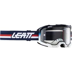 Leatt Velocity 4.5 Stripes 2024 Occhiali da motocross, bianco-rosso-blu per uomo