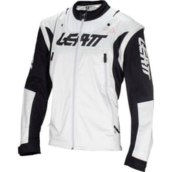 Leatt 4.5 Lite Giacca da motocross impermeabile, nero-grigio-rosso, dimensione L per uomo