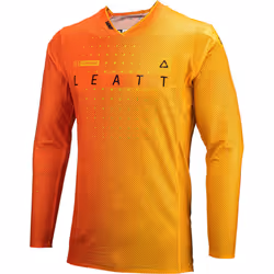 Leatt 5.5 Ultraweld Citrus 2024 Maglia Motocross, nero-arancione, dimensione S per uomo