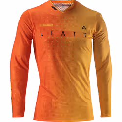 Leatt 5.5 Ultraweld Citrus 2024 Maglia Motocross, nero-arancione, dimensione S per uomo