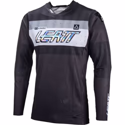 Leatt 5.5 Ultraweld 2024 Maglia Motocross, nero-grigio-bianco, dimensione XL per uomo