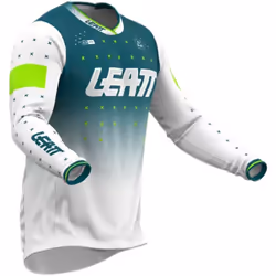 Leatt 4.5 Lite Gradient 2024 Maglia Motocross, bianco-verde, dimensione M per uomo