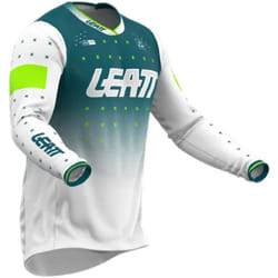 Leatt 4.5 Lite Gradient 2024 Maglia Motocross, bianco-verde, dimensione M per uomo