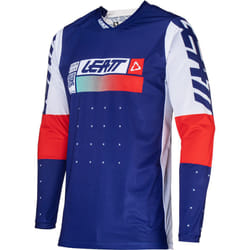 Leatt 4.5 Lite 2024 Maglia Motocross, bianco-rosso-blu, dimensione XL per uomo