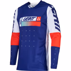Leatt 4.5 Lite 2024 Maglia Motocross, bianco-rosso-blu, dimensione XL per uomo