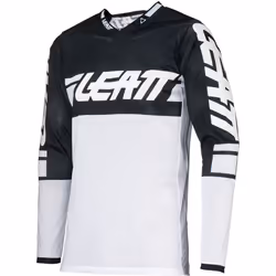 Leatt 4.5 X-Flow 2024 Maglia Motocross, nero-bianco, dimensione L per uomo