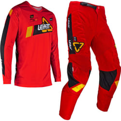 Leatt 3.5 Ride 2024 Set maglia e pantaloni motocross, nero-rosso, dimensione XS per uomo