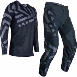 Leatt 3.5 Ride Stealth 2024 Set maglia e pantaloni motocross per ragazzi, nero-grigio, dimensione XS