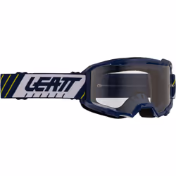 Leatt Vizion 2.5 Stripes Occhiali da motocross, bianco-blu-giallo-multicolore per uomo