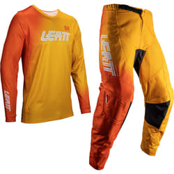 Leatt 3.5 Ride Kit Fade 2025 Set Maglia e Pantaloni Motocross, giallo-arancione, dimensione L per uomo