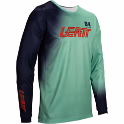 Leatt 3.5 Ride Kit Fade 2025 Set Maglia e Pantaloni Motocross, verde-blu, dimensione L per uomo