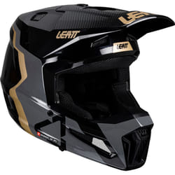 Leatt 3.5 2025 Junior Casco da motocross con occhiali, nero-grigio-oro, dimensione M