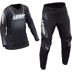 Leatt 3.5 Ride Kit Venom 2025 Mini/Junior Set Maglia e Pantaloni Motocross, nero-grigio-bianco, dimensione M