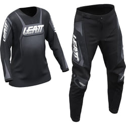 Leatt 3.5 Ride Kit Venom 2025 Mini/Junior Set Maglia e Pantaloni Motocross, nero-grigio-bianco, dimensione L