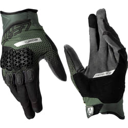 Leatt ADV Hydradri 5.5 Short Guanti da moto impermeabili, nero-verde, dimensione M per uomo