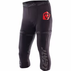 Leatt Knee Brace Pantaloncini corti, nero-rosso, dimensione XS S per uomo