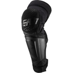 Leatt 3DF Hybrid EXT Motocross Ginocchio/Parastinco, nero, dimensione S M per uomo