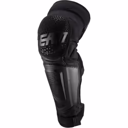 Leatt 3DF Hybrid EXT Motocross Ginocchio/Parastinco, nero, dimensione S M per uomo