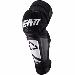 Leatt 3DF Hybrid EXT Motocross Ginocchio/Parastinco, bianco, dimensione L XL per uomo