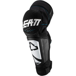 Leatt 3DF Hybrid EXT Motocross Ginocchio/Parastinco, bianco, dimensione L XL per uomo