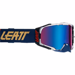 Leatt Velocity 6.5 Iriz Guard Occhiali motocross, bianco-blu per uomo