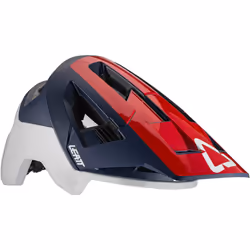 Leatt MTB 4.0 All Mountain Casco da bicicletta, rosso, dimensione L per uomo