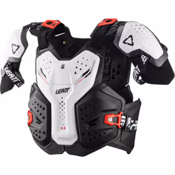 Leatt 6.5 Pro Protettore del torace, bianco, dimensione S M per uomo