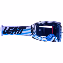 Leatt Velocity 5.5 Zebra Occhiali da motocross, blu per uomo