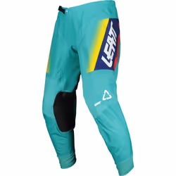 Leatt Moto 4.5 Color Pantaloni Motocross, turchese, dimensione XL per uomo