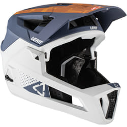 Leatt MTB 4.0 Enduro Casco da downhill, grigio-bianco, dimensione S per uomo