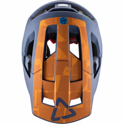 Leatt MTB All Mountain 4.0 Casco da bicicletta, grigio-arancione, dimensione L per uomo