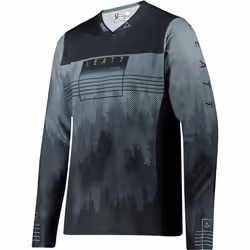 Leatt MTB Gravity 4.0 Maglia da bicicletta, nero-grigio, dimensione S per uomo