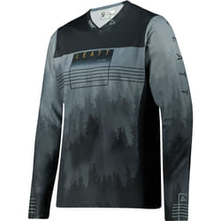 Leatt MTB Gravity 4.0 Maglia da bicicletta, nero-grigio, dimensione S per uomo