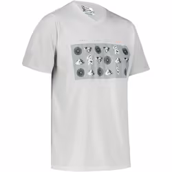 Leatt MTB All Mountain 2.0 Symbol Short Maglia da bicicletta per bambini, grigio, dimensione M
