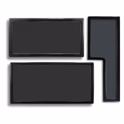 DEMCiflex 0539, Filtro antipolvere, Nero, Enthoo Luxe, 3 pz
