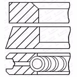 Set di anelli per pistoni GOETZE 08-104100-00