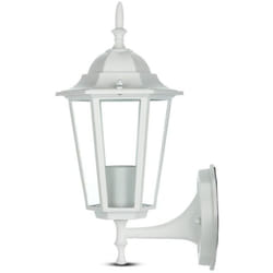 V-tac - lampada muro applique giardino lanterna E27 esterno bianca