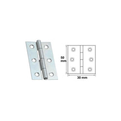 2 pezzi cerniere cerniera a libro ali piane 50X30 mm per mobile in legno