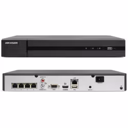 NVR IP POE 4CH canali Hikvision HWN-4104MH-4P Videoregistratore NVR digitale IP 4CH canali con switch integrato a 4 ports poe ...